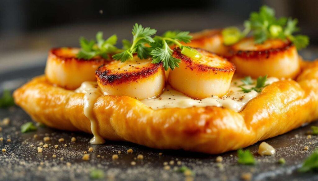 Cyril Lignac cuisine un feuilleté de coquilles Saint-Jacques au beurre de Charentes dans Tous en cuisine