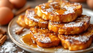 Pain perdu brioché caramélisé de Mercotte : le goûter du week-end que petits et grands réclament