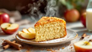 Gâteau invisible aux pommes : seulement 150 calories par part et un moelleux incomparable