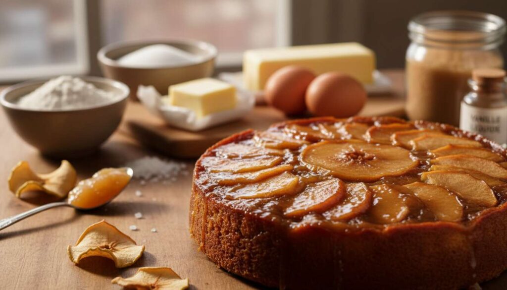 Gâteau aux pommes caramélisé d'Antoinette : recette savoureuse