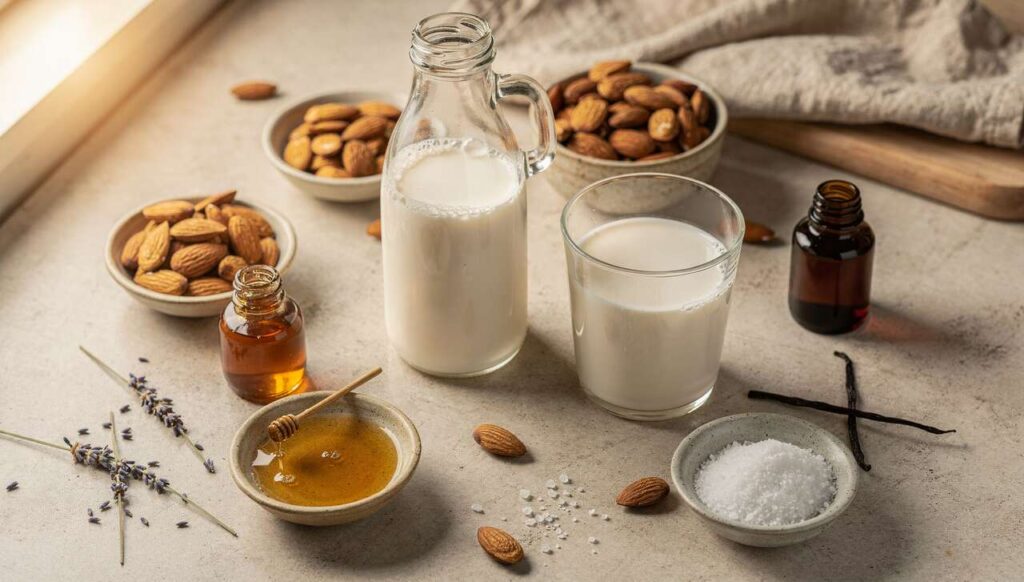 Recette de lait d'amande d'Esterelle par Julie Andrieu