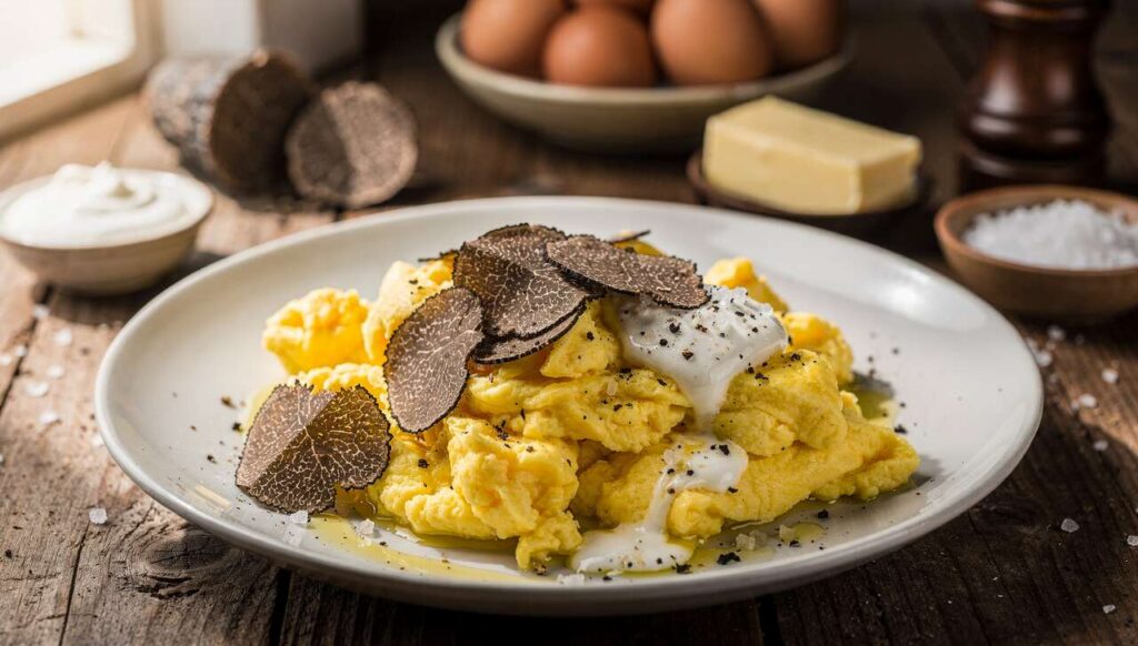 Recette de brouillade aux truffes par David