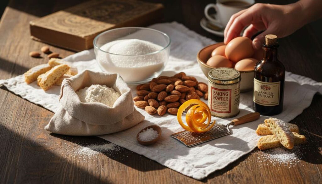 Recette authentique des cantucci de Prato de Julie Andrieu