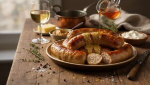 Recette d'andouillette rôtie : sauce moutarde et miel