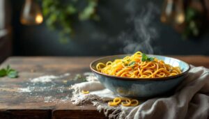 Recette des pâtes à la carbonara de Julie Andrieu