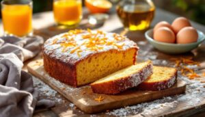 Moelleux à l'orange : huile d'olive et safran raffinés