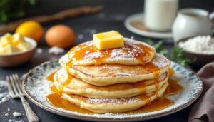 Recette pancakes moelleux de Julie Andrieu