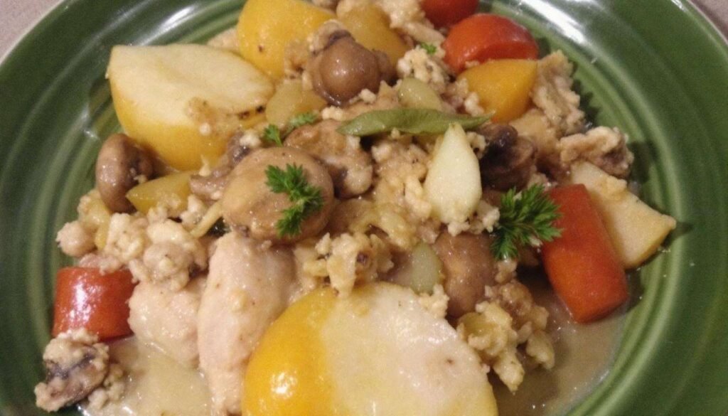 Fricassée de poulet vallée d'auge par Stéphane