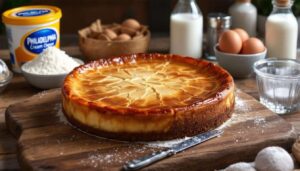 Recette du cheesecake basque de Julie Andrieu