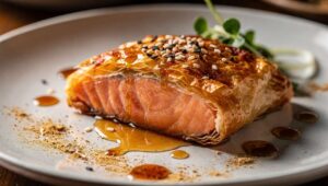 Croustillant de saumon au gingembre : recette gourmande et épicée