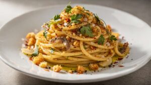 Recette des pasta alla mollica par Michel Troisgros