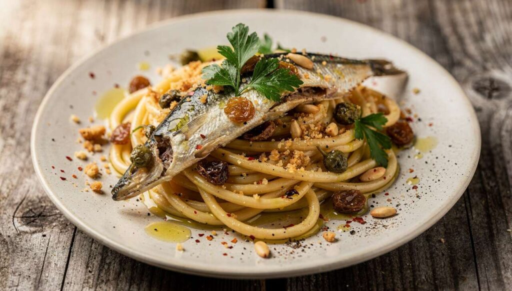 Bucatini à la sarde : la recette authentique de Julie Andrieu