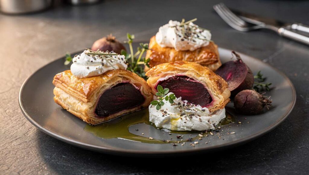 Betteraves en croûte, fromage frais aux herbes : recette de Sylvain