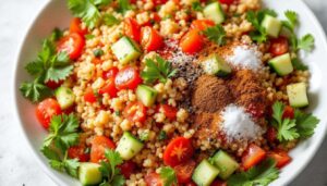 Recette authentique du taboulé libanais par Julie Andrieu