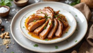 Porc au caramel de coco de Julie Andrieu