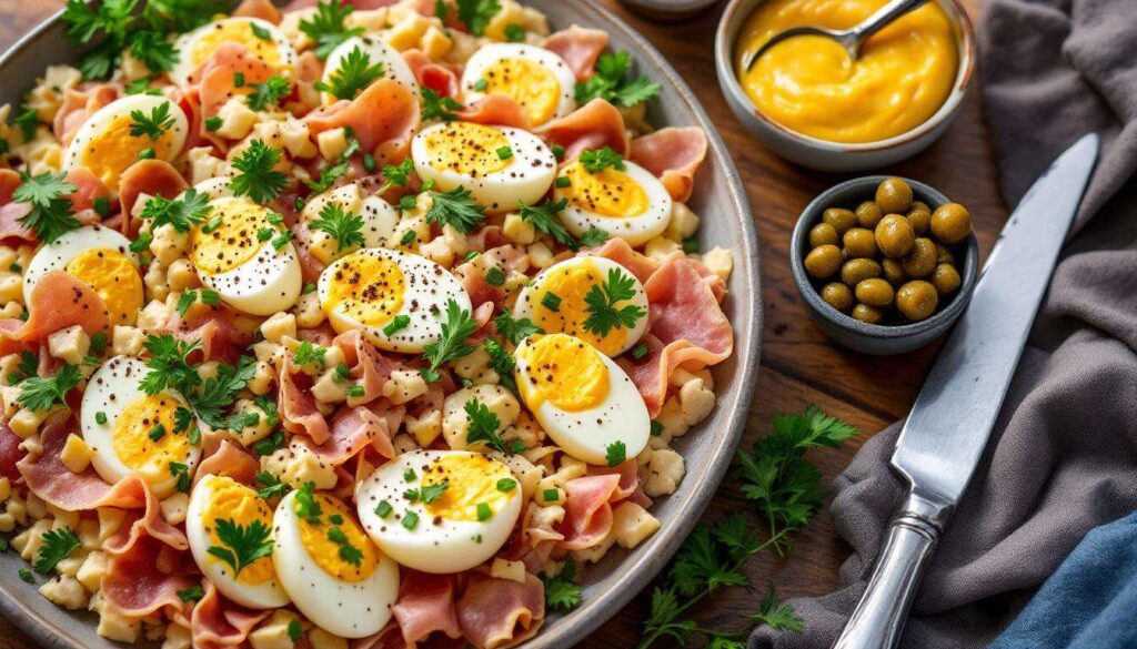 Persillé de jambon façon gribiche : recette de Julie Andrieu