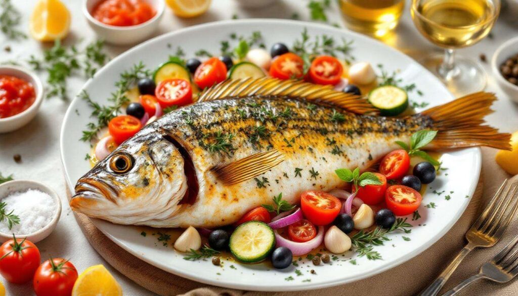 Recette du bar au four à la provençale