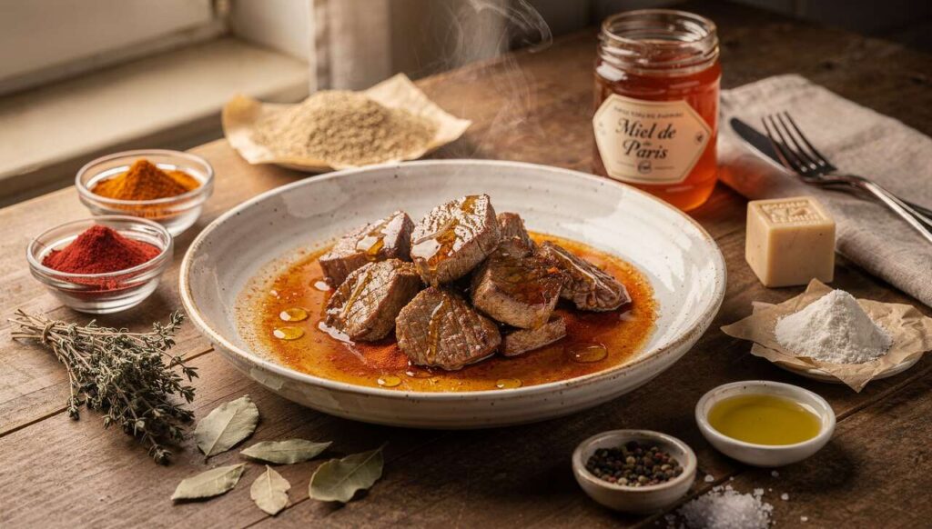 Sauté de veau au paprika et miel de Paris par Émile