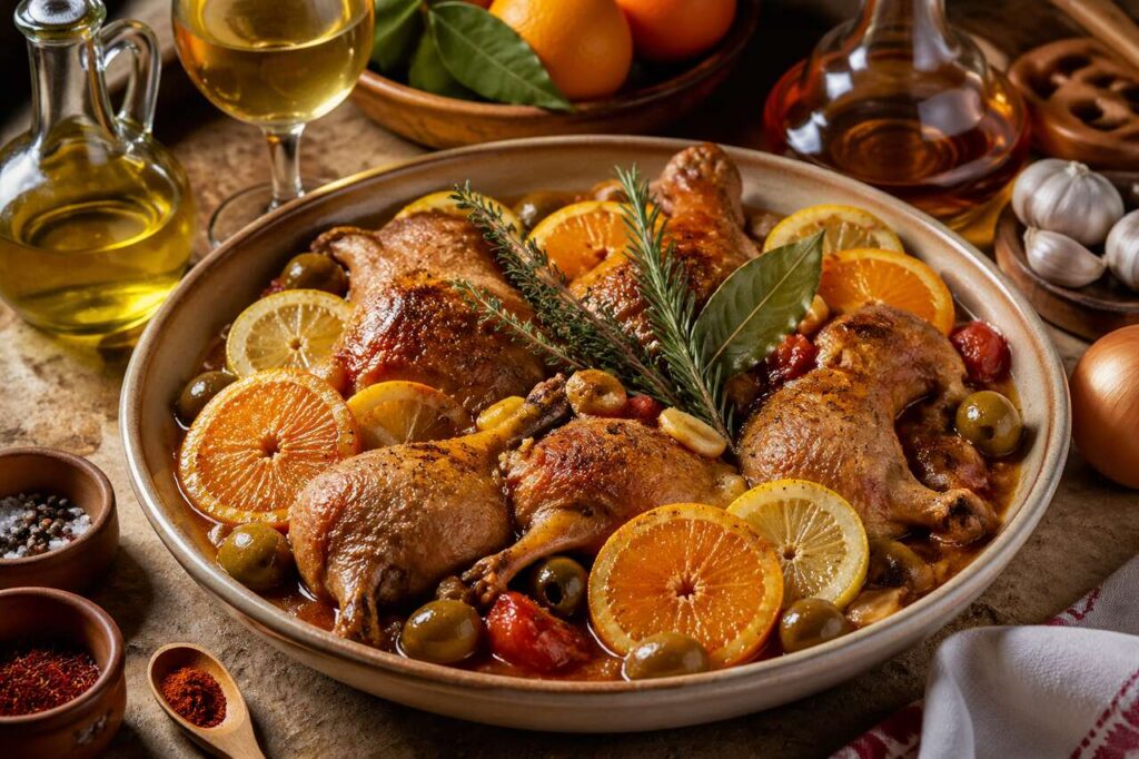 Pintade à la catalane d'Irène : recette savoureuse de Julie Andrieu