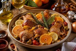 Pintade à la catalane d'Irène : recette savoureuse de Julie Andrieu