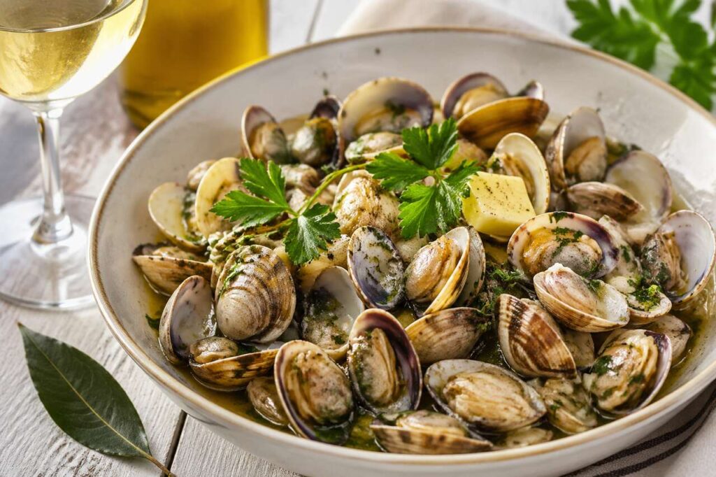 Recette des palourdes marinières d'Alain par Julie Andrieu