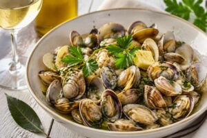 Recette des palourdes marinières d'Alain par Julie Andrieu