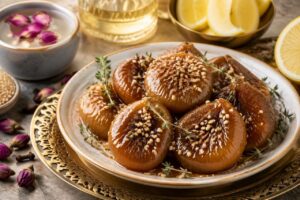 Figues confites au thym et sésame à la libanaise