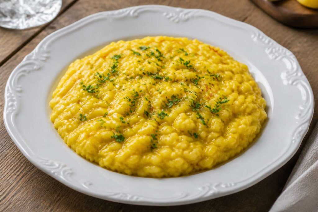 Recette du risotto à la milanaise par Julie Andrieu