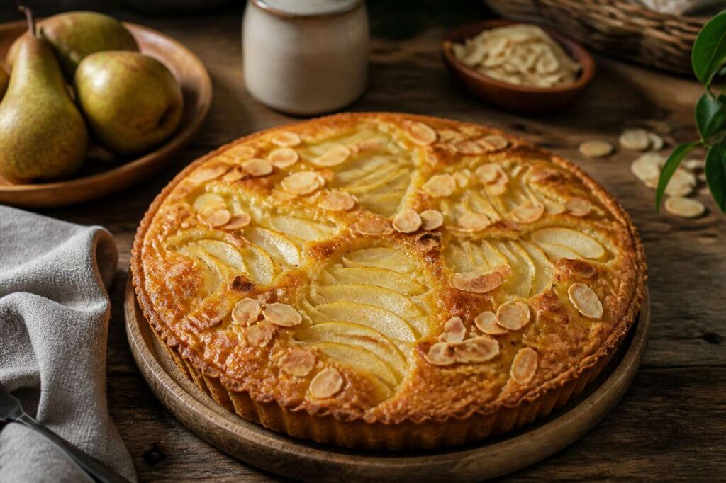 Recette : tarte amandine aux poires de Pauline et Marthe
