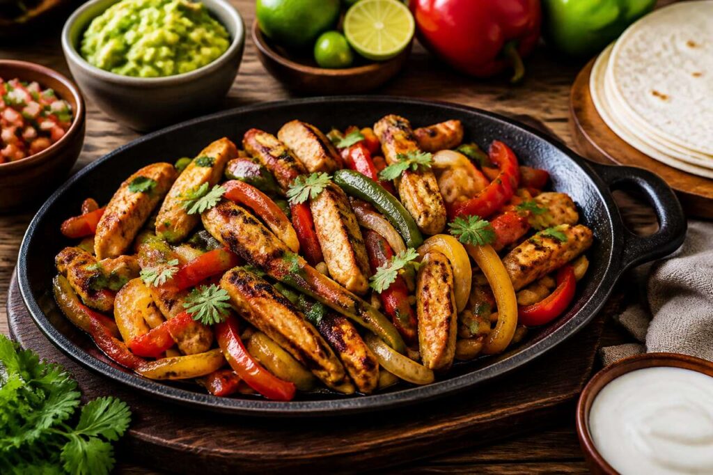 Recette de fajitas de poulet par Julie Andrieu
