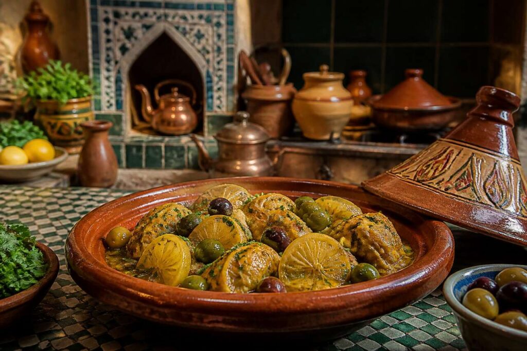 Recette de tajine de poulet au citron confit : un délice à savourer