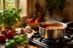 Recette de sauce tomate par Julie Andrieu