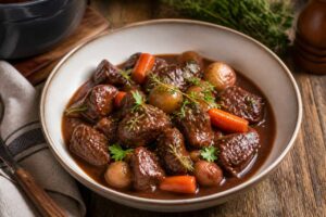 Bœuf bourguignon sans alcool au verjus de Christian