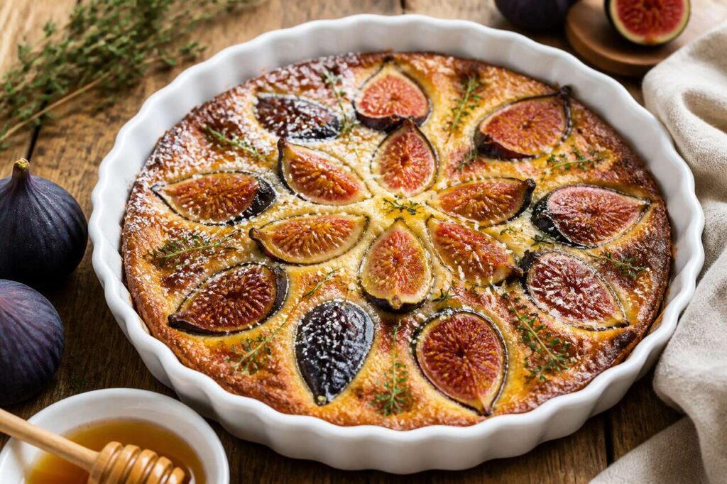 Clafoutis aux figues fraîches : la recette facile et gourmande de monique