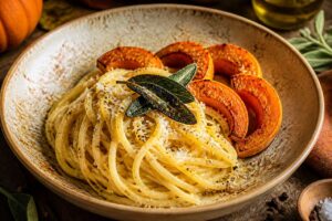 Caccio e pepe et potimarron rôti : recette savoureuse