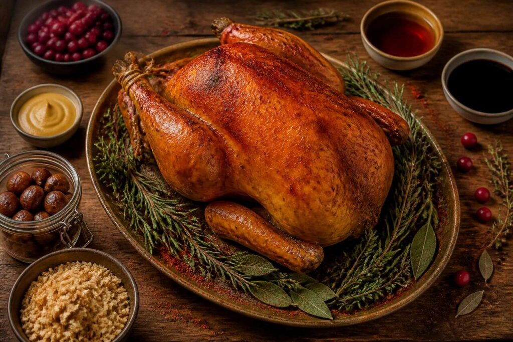 Recette de dinde de thanksgiving par Julie Andrieu