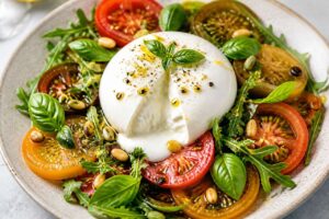 Salade burrata : recette fraîcheur incontournable de l'été