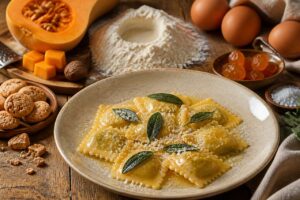 Ravioles à la courge et amaretti comme à Mantoue : recette italienne savoureuse
