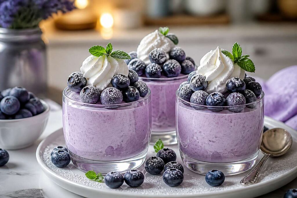 Mousse de myrtilles de Christiane : recette gourmande et facile