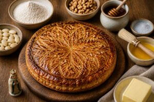 Galette des Rois au sarrasin, frangipane, miel et noix : recette gourmande