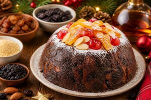Recette du Christmas pudding de Martine par Julie Andrieu