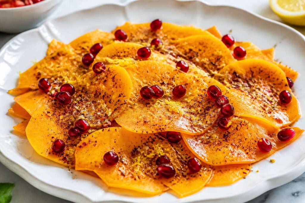 Salade de butternut crue : recette végétale du chef Romain Meder