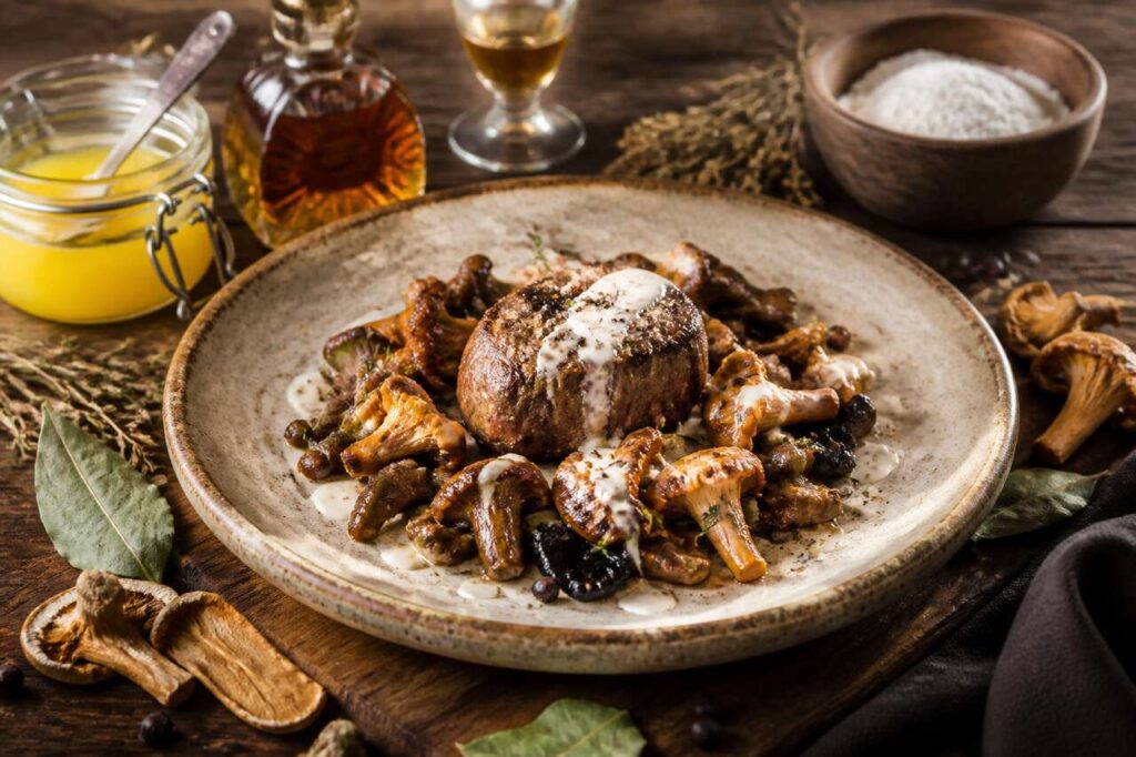 Recette : filet mignon de sanglier aux champignons des bois de Janine